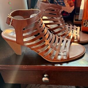 Style & Co. Tan Strappy Heels
